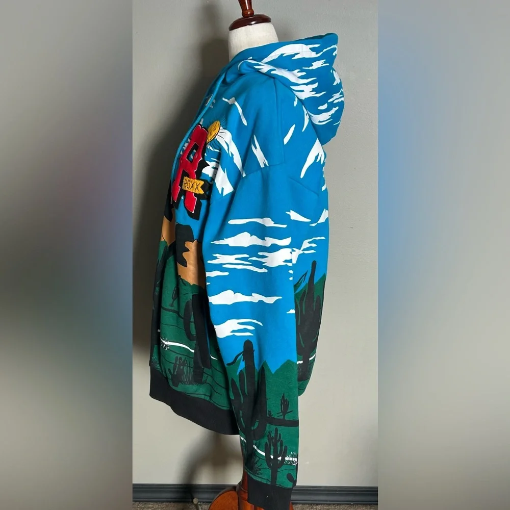 First Row Blue Graphic Hoodie Men’s XXL - Picture 4 of 9